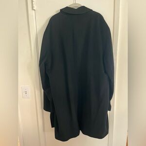 Men's Cashmere Black Single-Breasted Coat